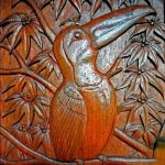 TLC Door carving detail 2, Lost Iguana, Arenal